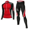 Löffler combinaison ski de fond Teamline noir-rouge